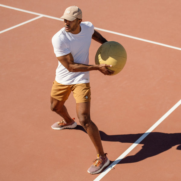 man in strato tech tee